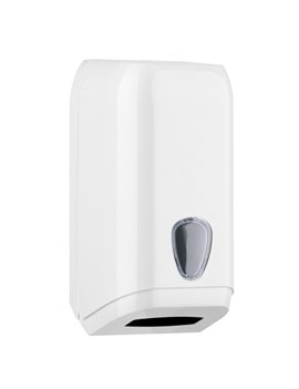 Dispenser per Carta Igienica Interfogliata Mar Plast - 15,8x13x30,7 cm - A62011 (Bianco)