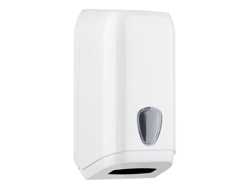 Dispenser per Carta Igienica Interfogliata Mar Plast - 15,8x13x30,7 cm - A62011 (Bianco)