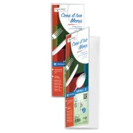 Portamenù Personalizzabile Menu L TI2 Sei Rota - 11x30 cm - 2 Buste - 56720207 (Trasparente)