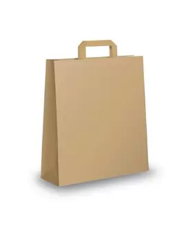 Shopper in Carta con Maniglie Piattina Mainetti Bags - 22x10x29 cm - 001635 (Avana Conf. 350)