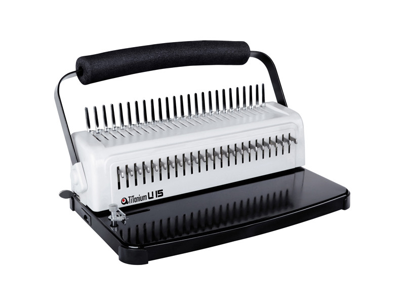 Rilegatrice a Dorsi Plastici U12 Titanium - 450 Fogli - PBU15 (Bianco)