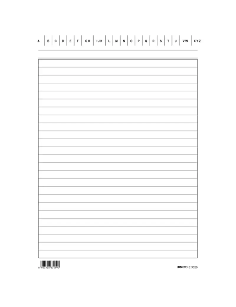 Schede in Cartoncino Rigate Edipro - 15x21 cm - E3326BL (Conf. 100) Schede in Cartoncino Rigate Edipro - 15x21 cm - E3326BL (Conf. 100)