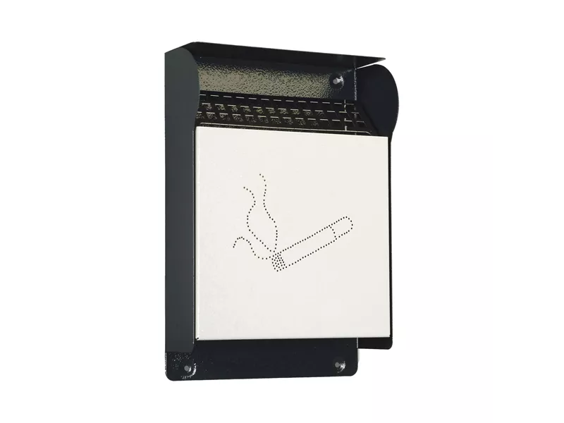 Posacenere da Parete per Esterni Metalplus - 23,5x33 cm - 5400/1 (Grigio)