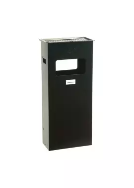 Gettacarte/Posacenere da Terra per Esterni Metalplus - 30x70 cm - 5430/1 (Grigio Scuro)