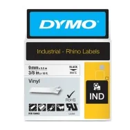 Nastro Originale Dymo 18483 - 9 mm x 5,5 m - Vinile (Nero su Bianco)