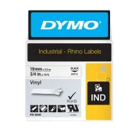 Nastro Originale Dymo 18445 - 19 mm x 5,5 m - Vinile (Nero su Bianco)