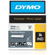 Nastro Originale Dymo 18489 - 19 mm x 3,5 m - Nylon Flessibile (Nero su Bianco)