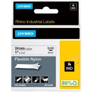 Nastro Originale Dymo S07773840 - 1734524 - 24 mm x 3,5 m - Nylon Flessibile (Nero su Bianco)