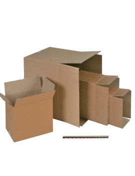 Scatola in Cartone per Imballo Adda - 43x30,4x21,8 cm - Onda Singola (Avana Conf. 25)