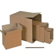 Scatola in Cartone per Imballo Adda - 43x30,4x21,8 cm - Onda Singola (Avana Conf. 25)