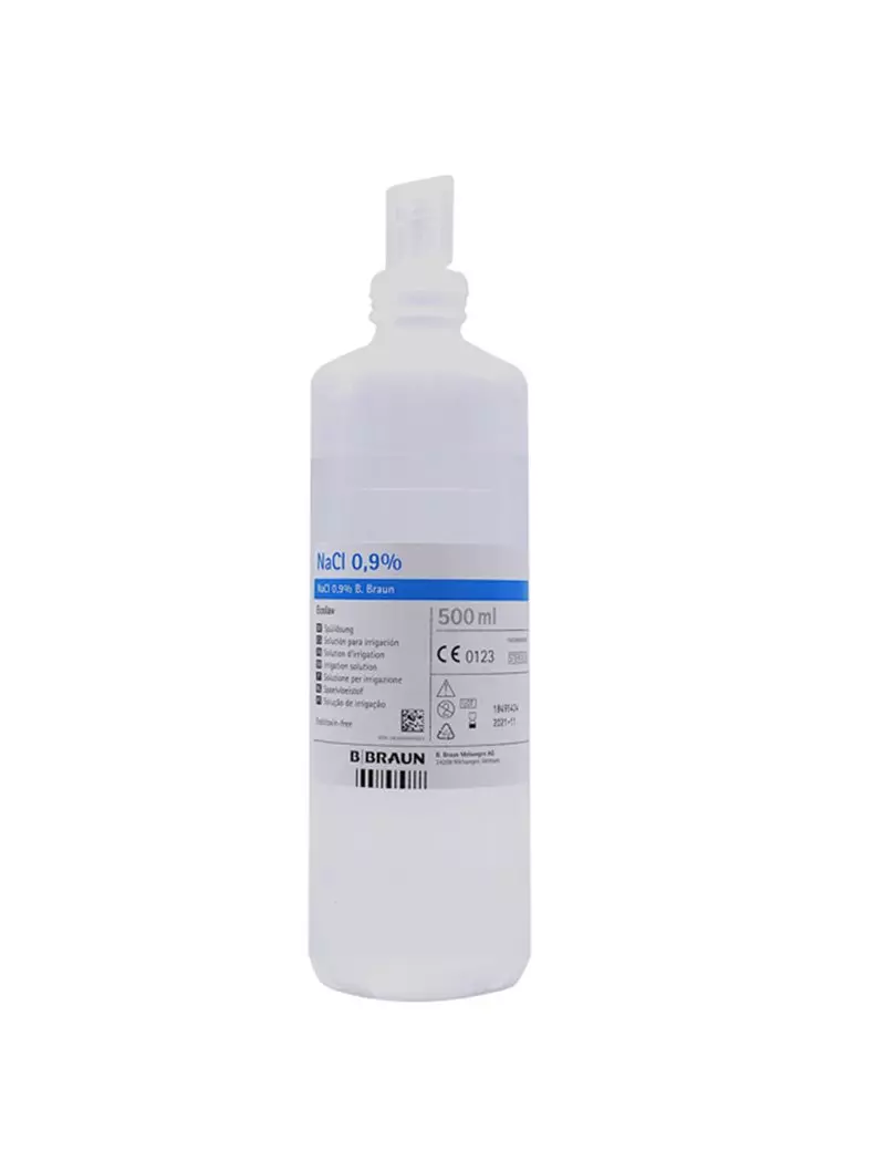 Soluzione Salina Sterile PVS - 500 ml - SOL004 Soluzione Salina Sterile PVS - 500 ml - SOL004