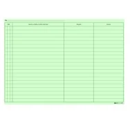 Schede in Cartoncino per Medici Generici Edipro - 24x17 cm - E3530 (Verde Conf. 100)