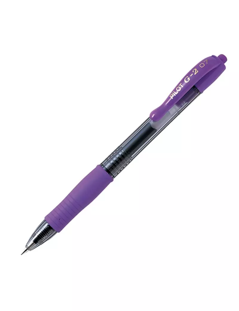 Penna Gel a Scatto G-2 Pilot - 0,7 mm - 001488 (Viola) Penna Gel a Scatto G-2 Pilot - 0,7 mm - 001488 (Viola)