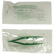 Pinzetta Sterile Monouso PVS - 10 cm - PIN110 (Verde)