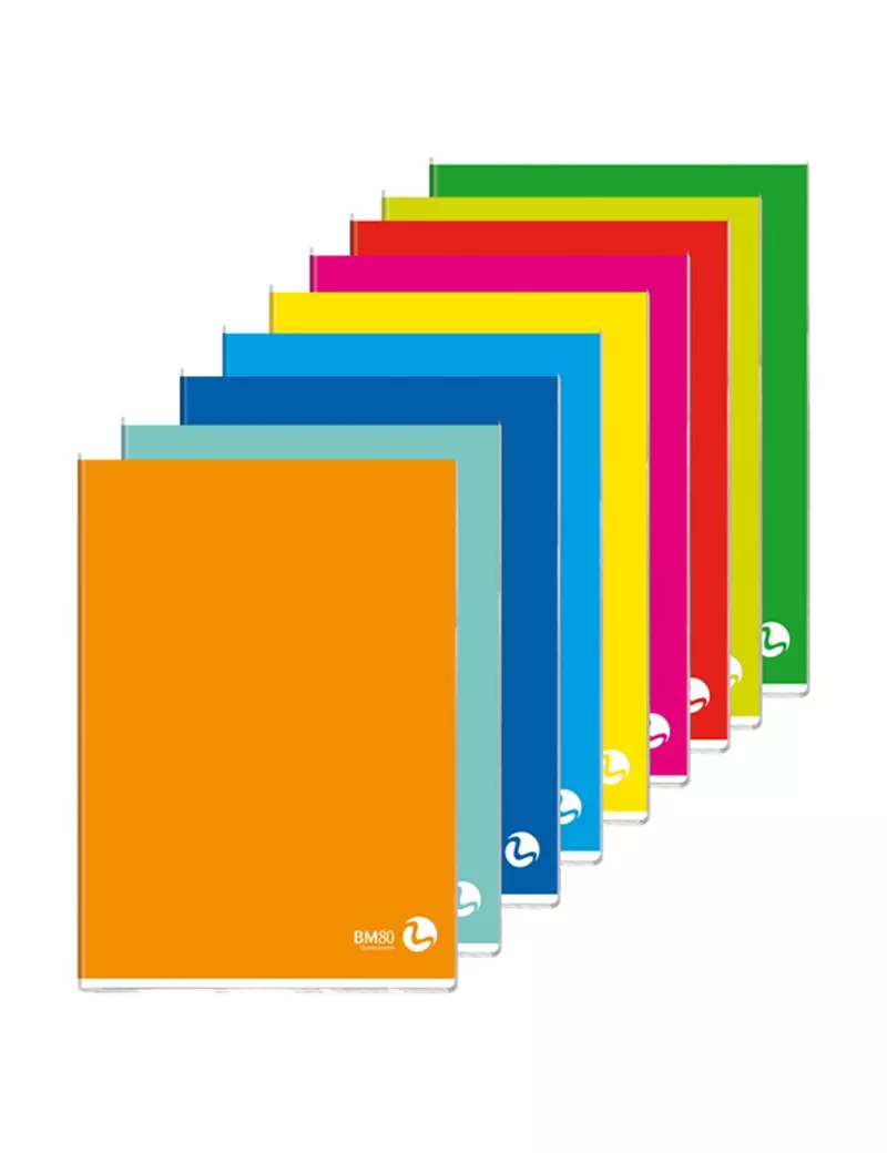 Quaderno Color 80 Basic BM - A4 - Righe Terza Elementare con Margini - 0110601 (Assortiti Conf. 10)