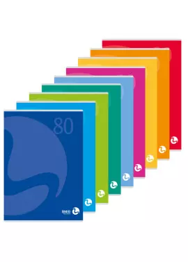 Quaderno Color 80 BM - A4 - Quadretti 5 mm senza Margini - 0110588 (Assortiti Conf. 12)