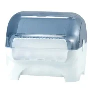 Dispenser Carenato da Banco Wiperbox Mar Plast - 34x31,5x36 cm - A77710 (Bianco e Azzurro Trasparente)