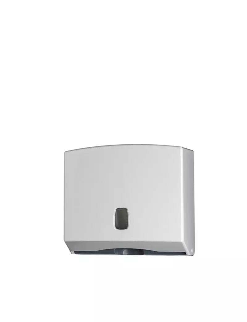 Dispenser per Asciugamani Piegati Basica Medial International - 25x9,2x22 cm - 104022 (Bianco e Grigio)