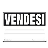 Cartello di Comunicazione Edipro - Vendesi - 33x24 cm - E9202 (Assortiti Conf. 20)