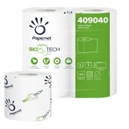 Carta Igienica Bio Tech Papernet - 2 Veli - 250 Strappi - 409040 (Conf. 4)