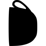 Lavagna da Parete Silhouette Securit - 44,5x30 cm - Tazza - FB-CUP (Nero)