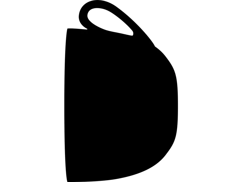 Lavagna da Parete Silhouette Securit - 44,5x30 cm - Tazza - FB-CUP (Nero)