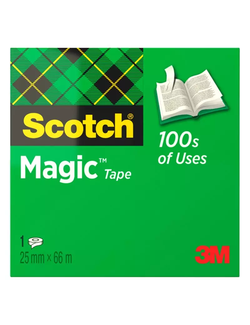 Nastro Adesivo Scotch Magic 810 3M - Acrilico - 25 mm x 66 m - 56065 (Trasparente)