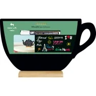 Lavagna da Tavolo Silhouette Securit - 33,5x21,5 cm - Tazza - FBT-CUP (Nero)