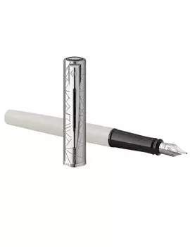 Penna Stilografica Allure Deluxe Waterman - Punta Fine - 2174511 (Bianco)