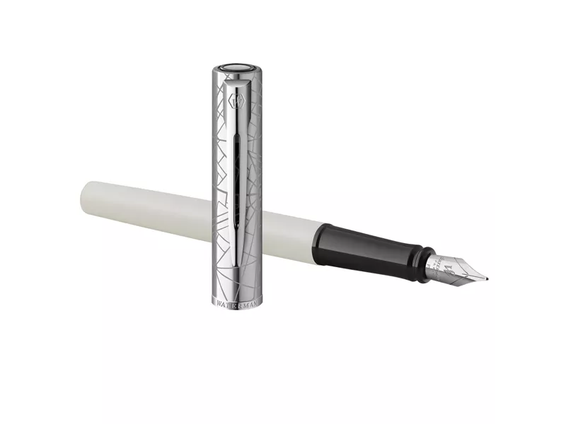 Penna Stilografica Allure Deluxe Waterman - Punta Fine - 2174511 (Bianco)