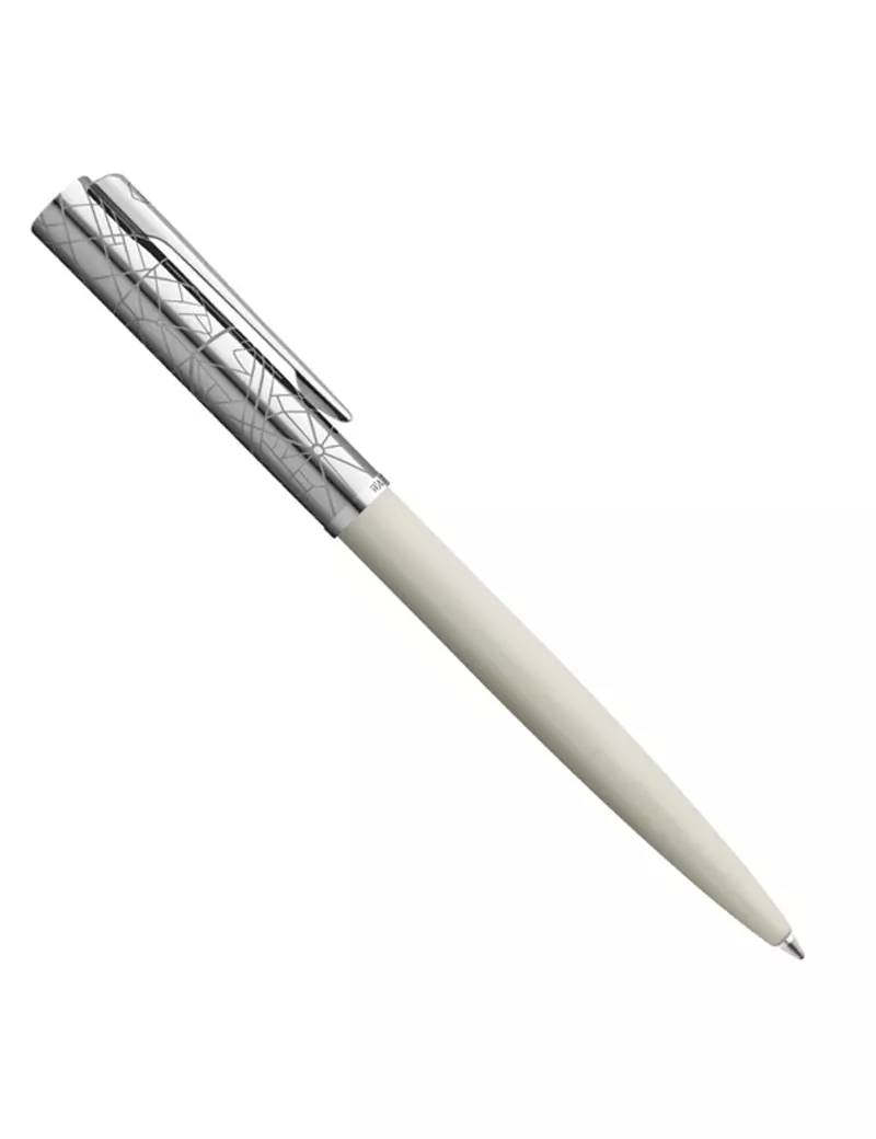 Penna a Sfera a Scatto Allure Deluxe Waterman - Punta Media - 2174517 (Bianco)
