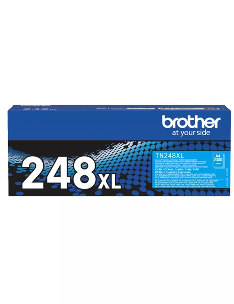 Toner Originale Brother TN-248XLC (Ciano 2300 pagine) Toner Originale Brother TN-248XLC (Ciano 2300 pagine)