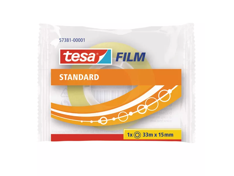 Nastro Adesivo Tesafilm Tesa - 15 mm x 33 m - 57381-00001-02 (Trasparente Conf. 30)