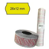 Etichette per Prezzatrice Smart 8/2612 Printex - Permanenti - 26x12 mm - 2612SFP10GI (Giallo Conf. 10)
