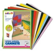 Cartoncino Colorato Ondulato Cannetè CWR - 25x35 cm - 2200 (Assortiti Conf. 10)