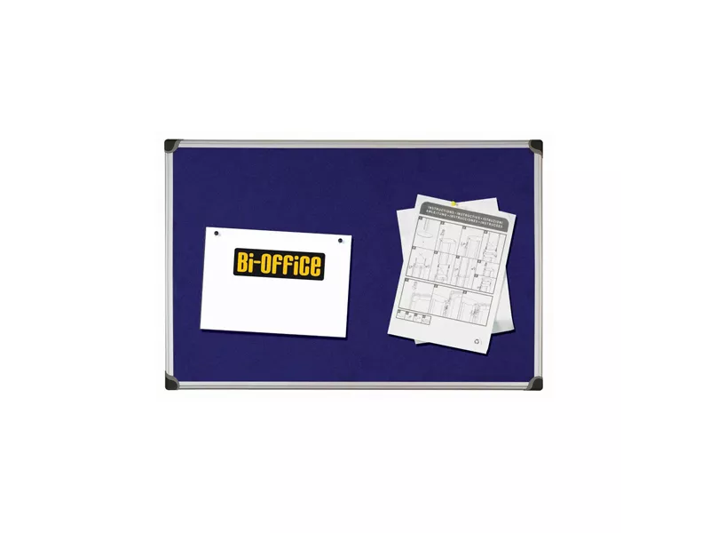 Pannello in Tessuto Maya Felt Board Bi-Office - 120x90 cm - FA0543178 (Blu)