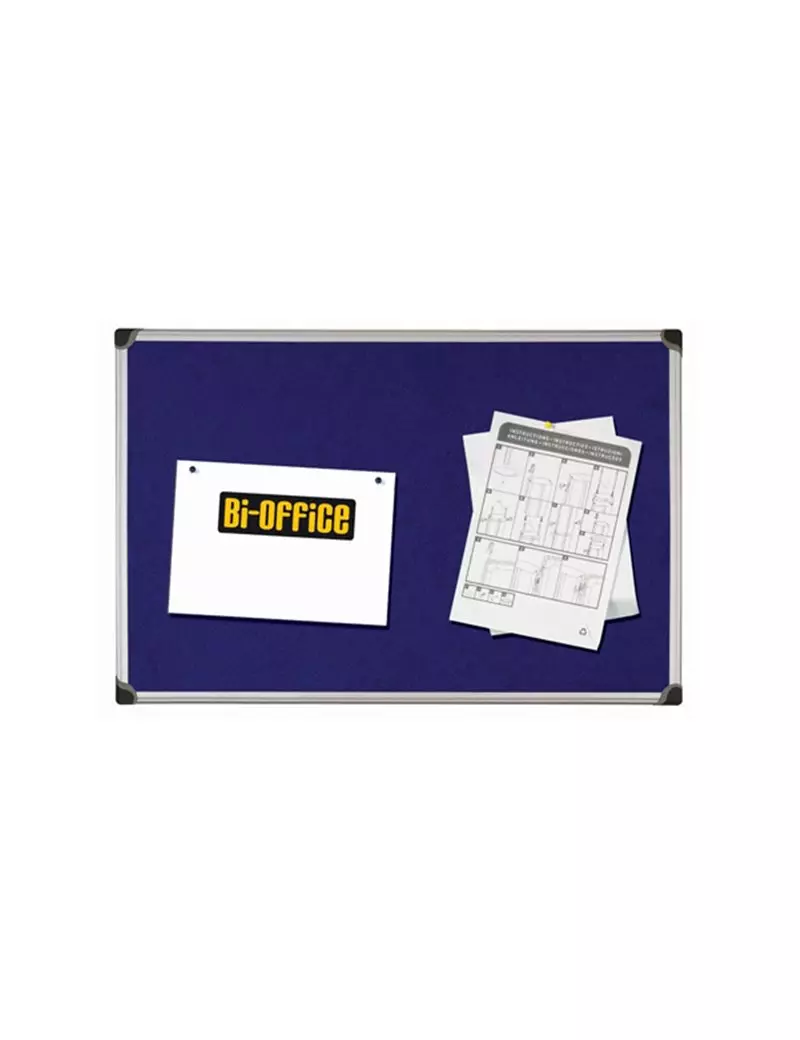 Pannello in Tessuto Maya Felt Board Bi-Office - 120x90 cm - FA0543178 (Blu) Pannello in Tessuto Maya Felt Board Bi-Office - 120x90 cm - FA0543178 (Blu)