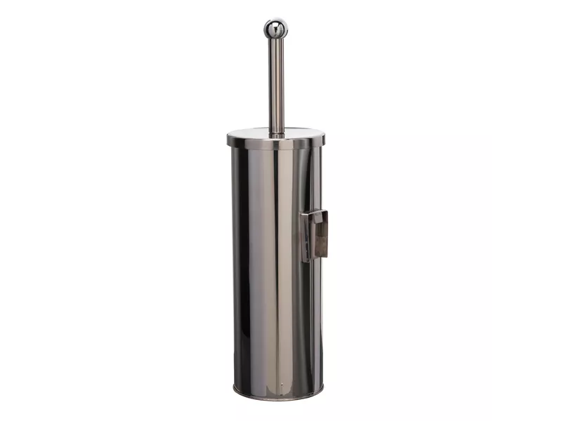 Portascopino da Parete Basic Metal Medial International - 101802 (Argento)