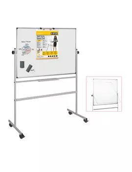 Lavagna Magnetica Girevole Professional Bi-Office - 150x100 cm - QR0603 (Bianco)