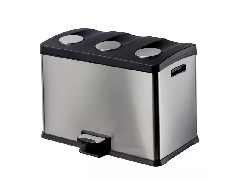 Pattumiera a Pedale Multiflux Medial International - 59,3x38,2x43 cm - 106500 (Argento)