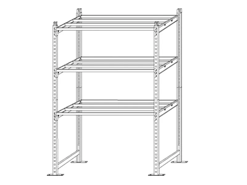 Scaffale Kit Iniziale Paperflow - 100x60x200 cm - K603160 (Grigio)