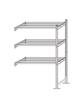 Scaffale Paperflow - Kit Aggiunta - 100x60x200 cm - K603161 (Grigio)