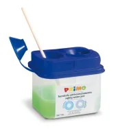 Barattolo Lavapennelli Primo Morocolor - 2 Scomparti - 214AR (Blu e Trasparente)