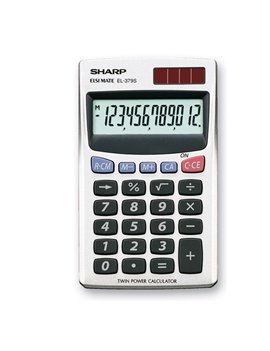 Calcolatrice Tascabile EL-379SB Sharp - EL379SB (Bianco)
