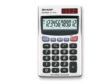 Calcolatrice Tascabile EL-379SB Sharp - EL379SB (Bianco)