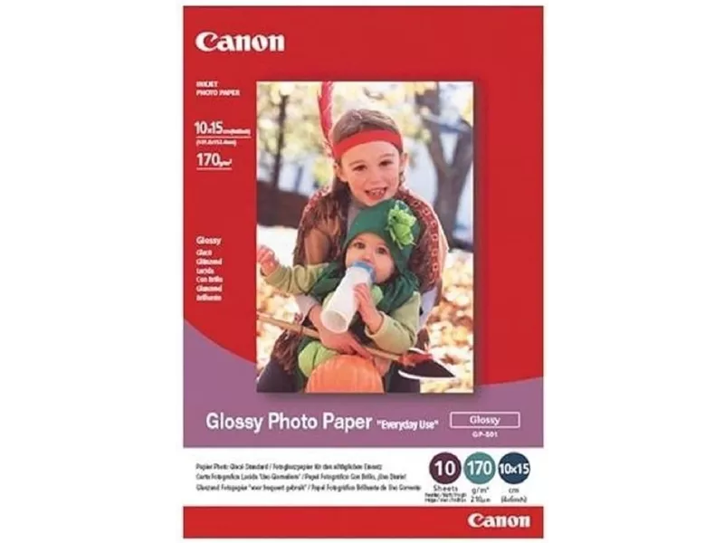 Carta Fotografica GP-501 Canon - 10x15 cm - 200 g - Lucida - 0775B005 (Conf. 10)