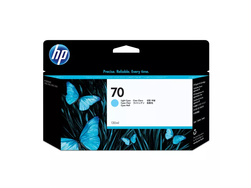 Cartuccia Originale HP C9390A 70 (Ciano Chiaro 130 ml) Cartuccia Originale HP C9390A 70 (Ciano Chiaro 130 ml)