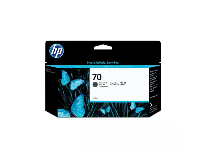Cartuccia Originale HP C9448A 70 (Nero Opaco 130 ml) Cartuccia Originale HP C9448A 70 (Nero Opaco 130 ml)