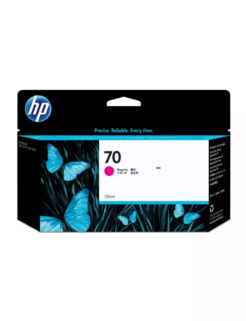 Cartuccia Originale HP C9453A 70 (Magenta 130 ml) Cartuccia Originale HP C9453A 70 (Magenta 130 ml)