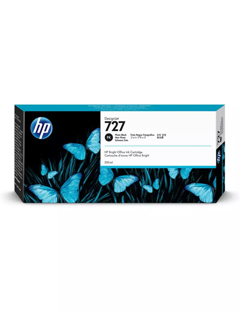Cartuccia Originale HP F9J79A 727 (Nero Foto 300 ml) Cartuccia Originale HP F9J79A 727 (Nero Foto 300 ml)